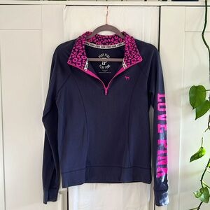 EUC PINK Sweater, Pink Leopard Print, Size Small